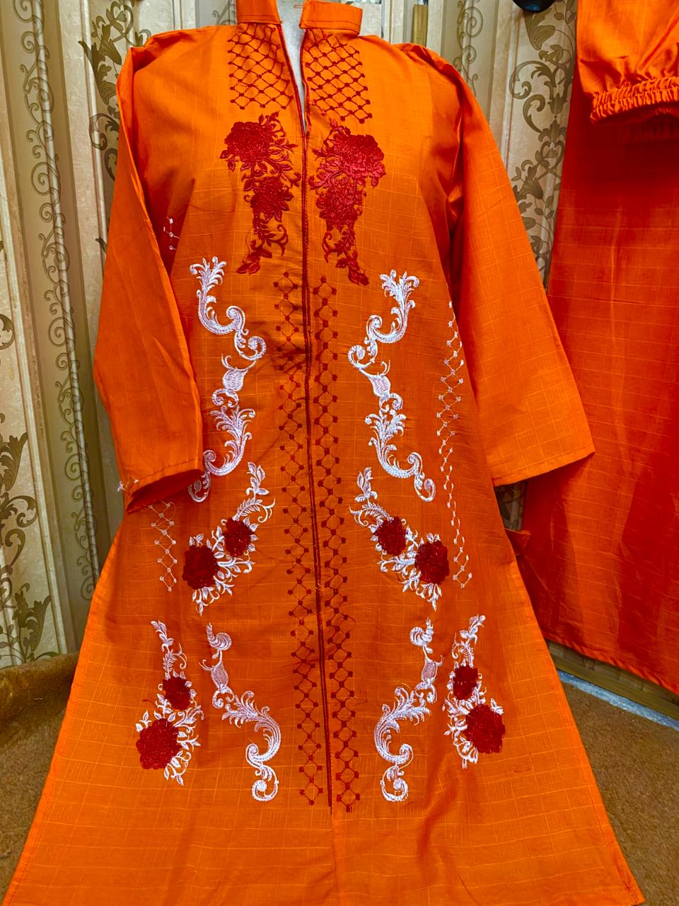Embroidery stiched 2 piece suit / Shirt and trouser