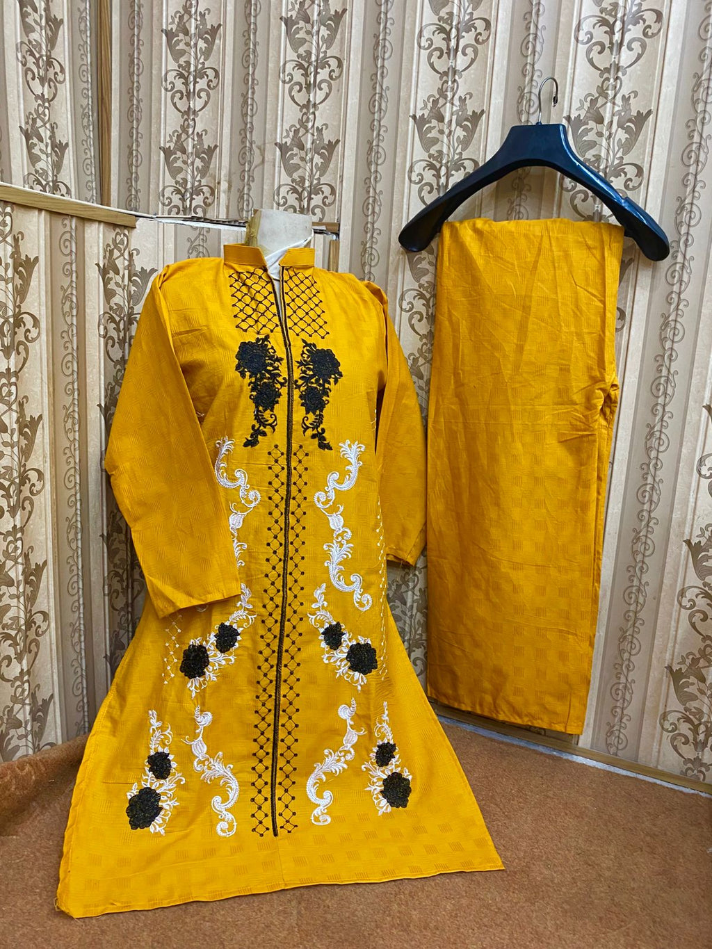 Embroidery stiched 2 piece suit / Shirt and trouser