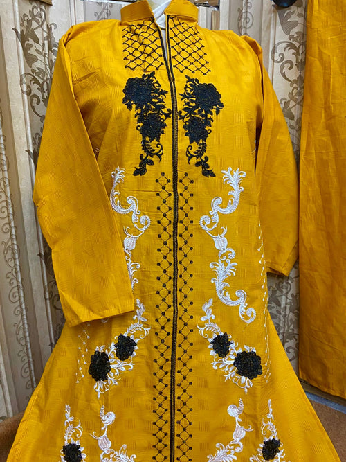 Embroidery stiched 2 piece suit / Shirt and trouser
