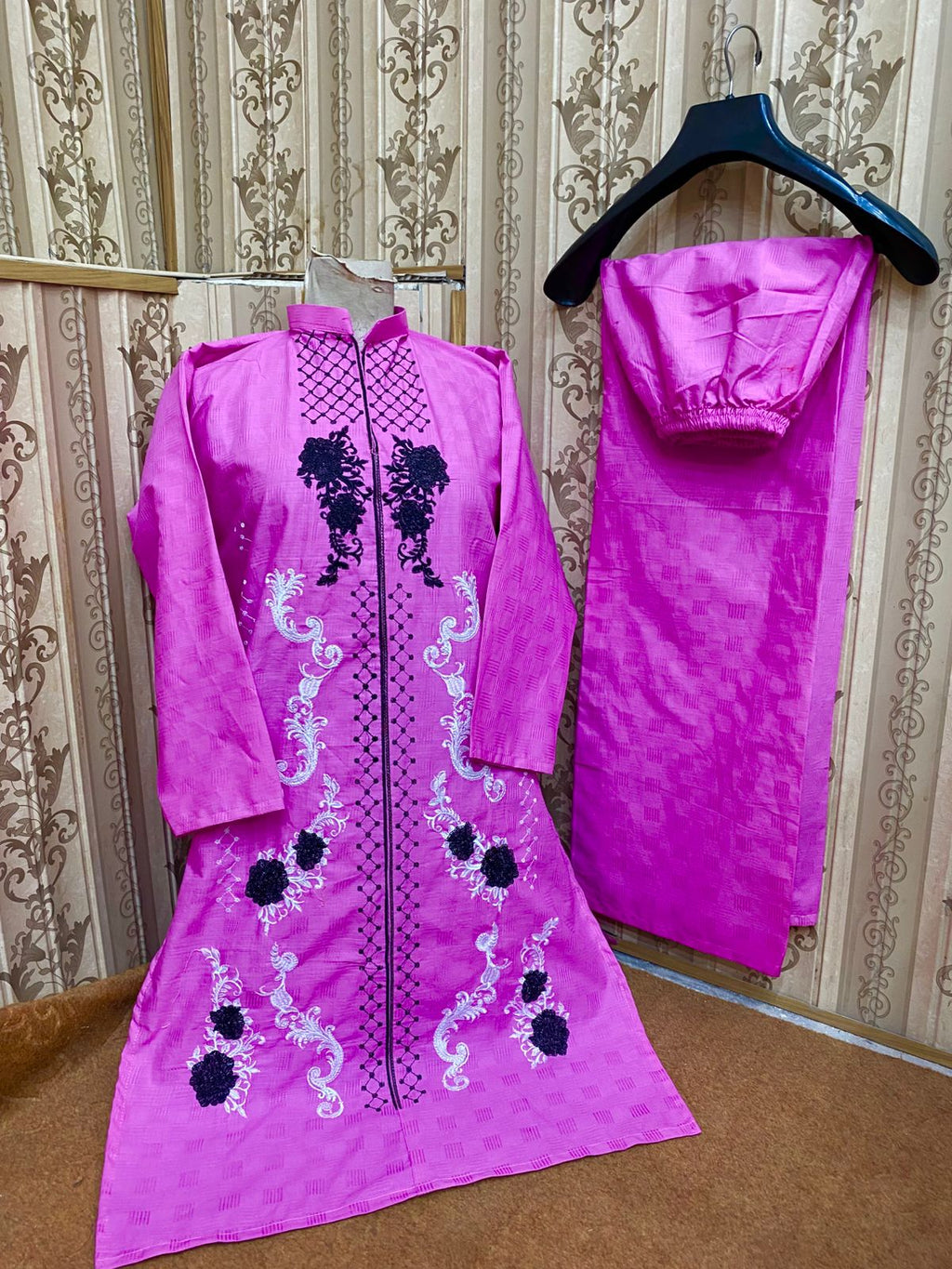 Embroidery stiched 2 piece suit / Shirt and trouser