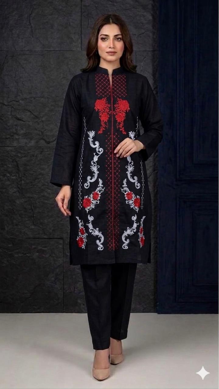 Embroidery stiched 2 piece suit / Shirt and trouser