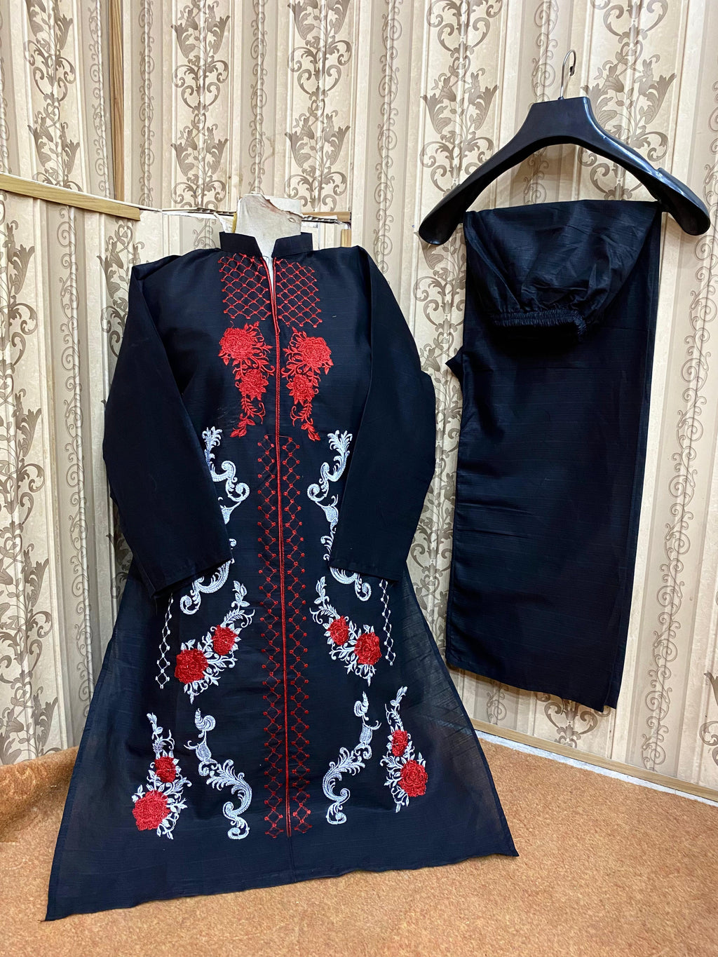 Embroidery stiched 2 piece suit / Shirt and trouser