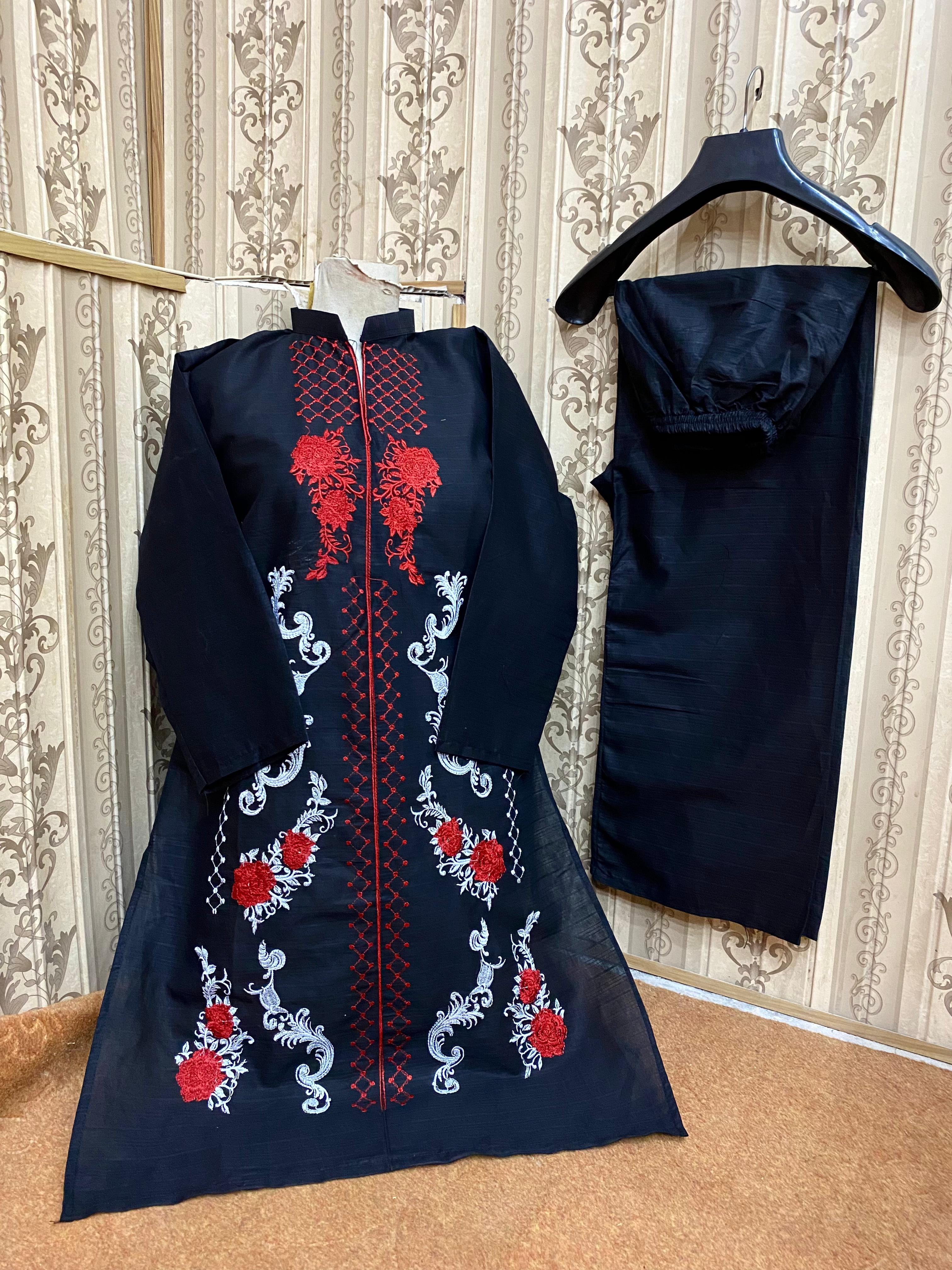 Embroidery stiched 2 piece suit / Shirt and trouser