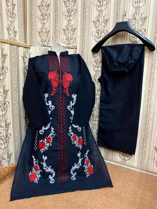 Embroidery stiched 2 piece suit / Shirt and trouser