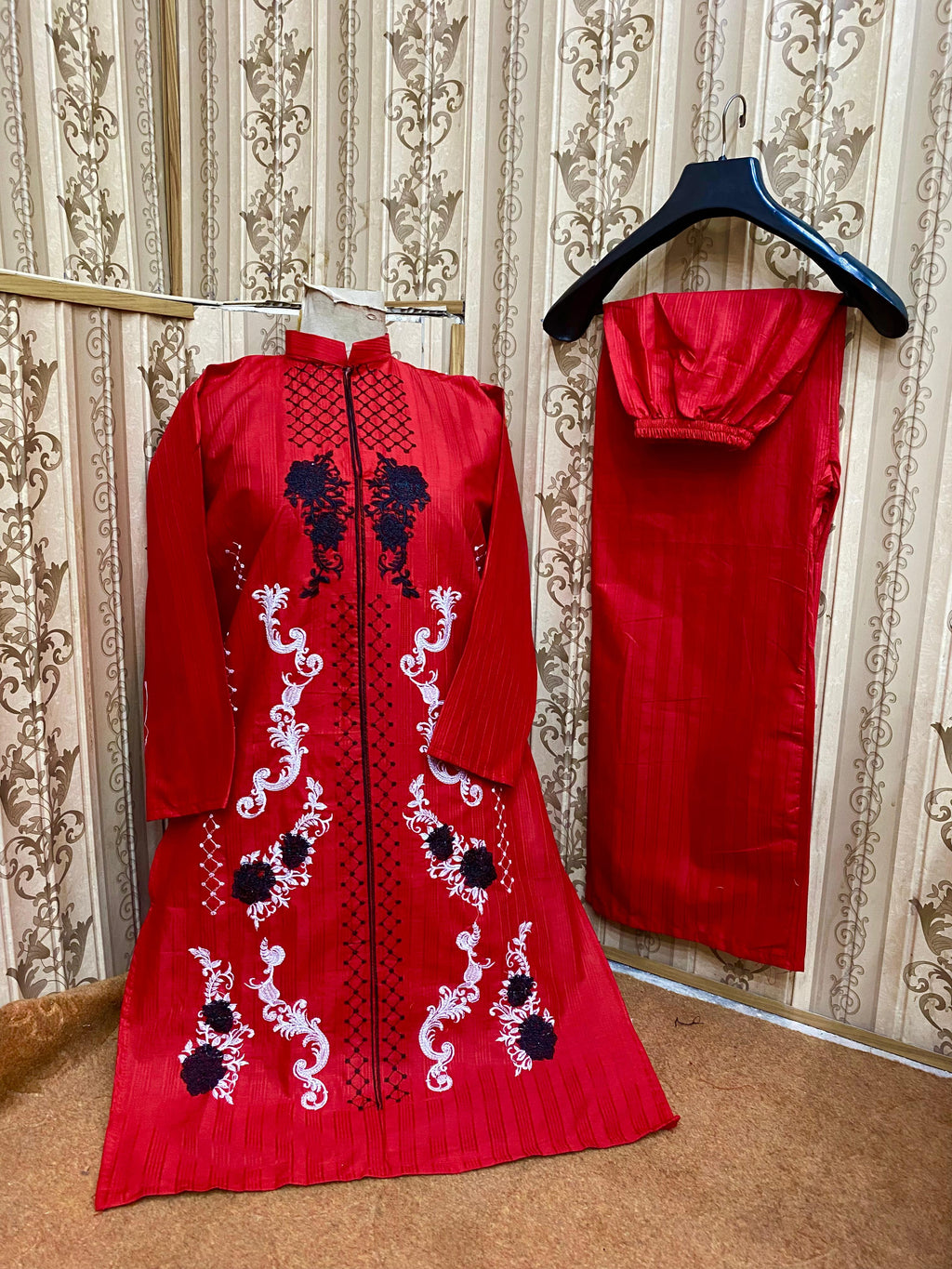 Embroidery stiched 2 piece suit / Shirt and trouser