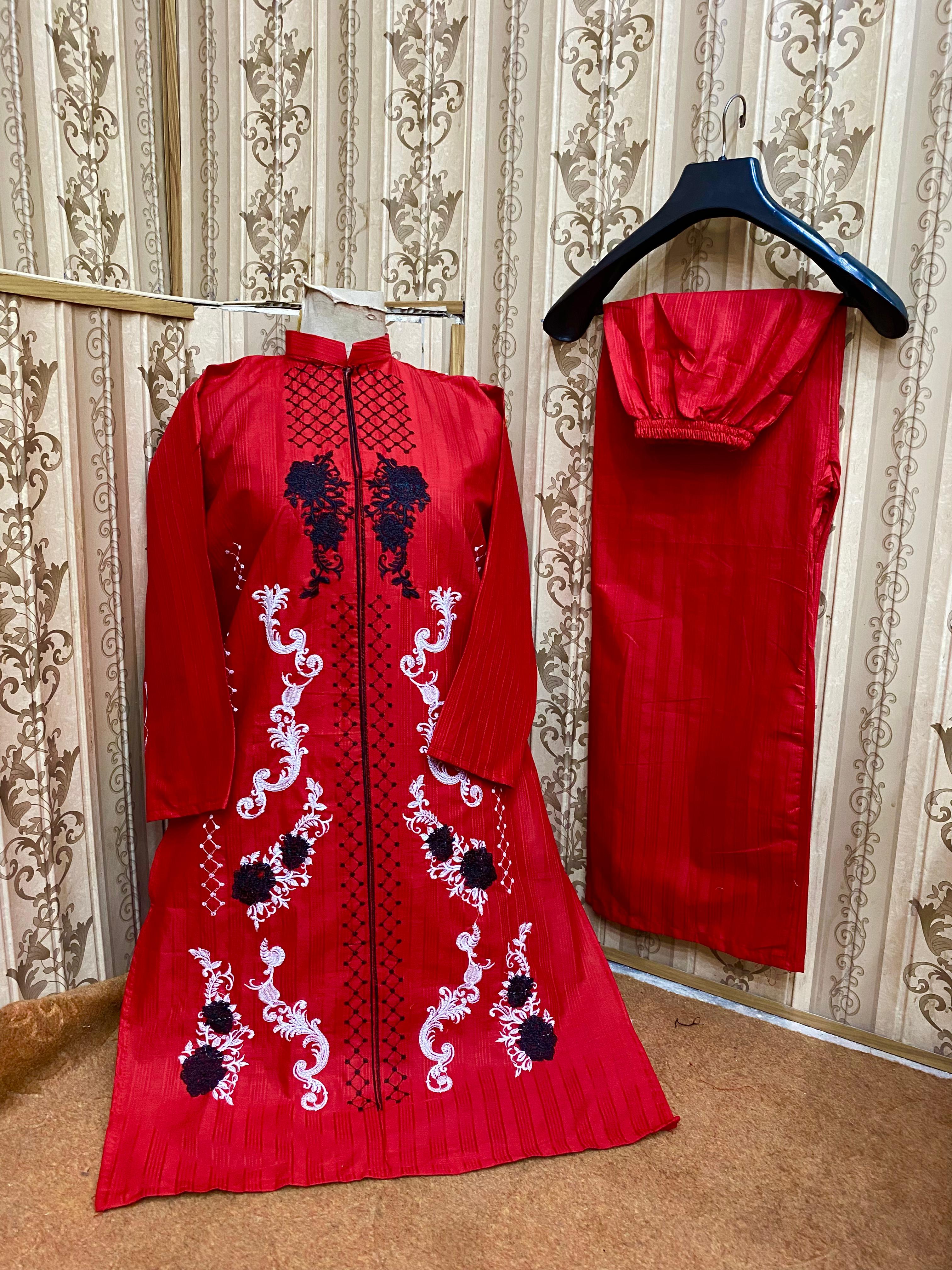 Embroidery stiched 2 piece suit / Shirt and trouser