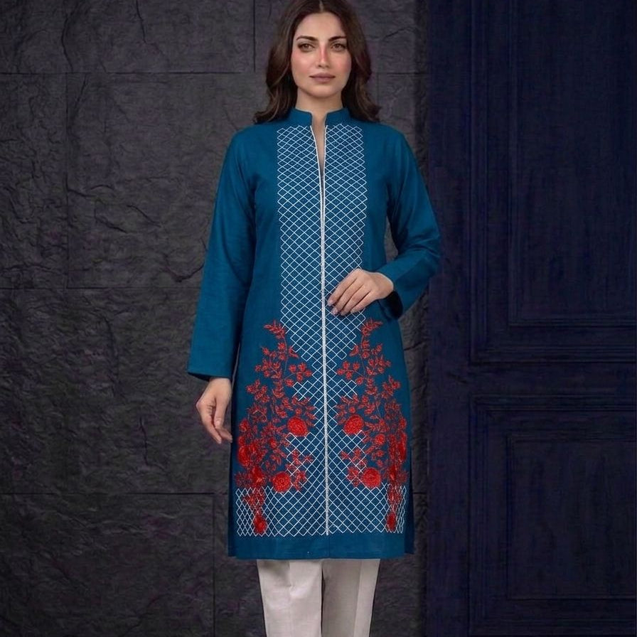 Embroidery stiched 2 piece suit / Shirt and trouser