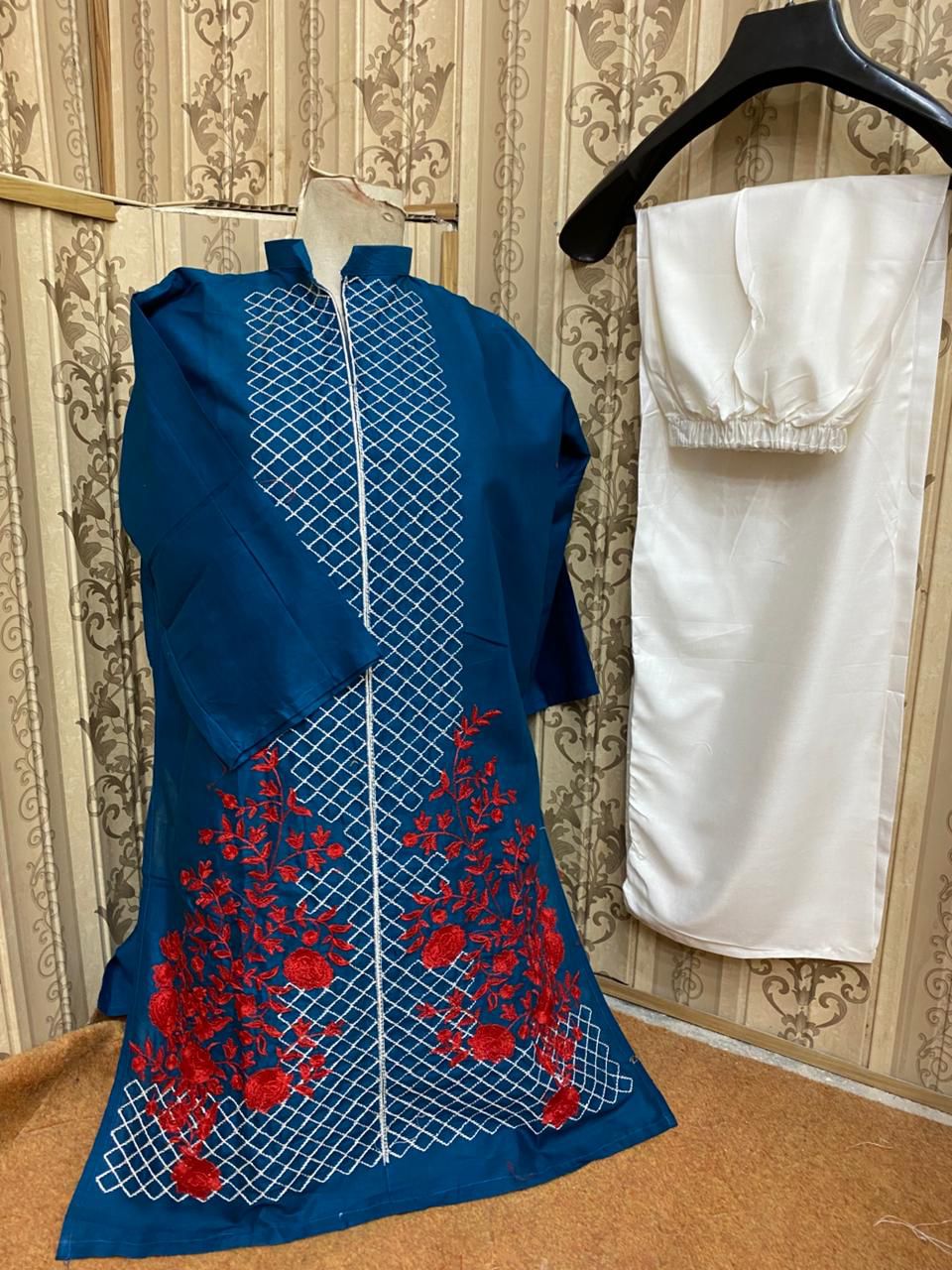 Embroidery stiched 2 piece suit / Shirt and trouser