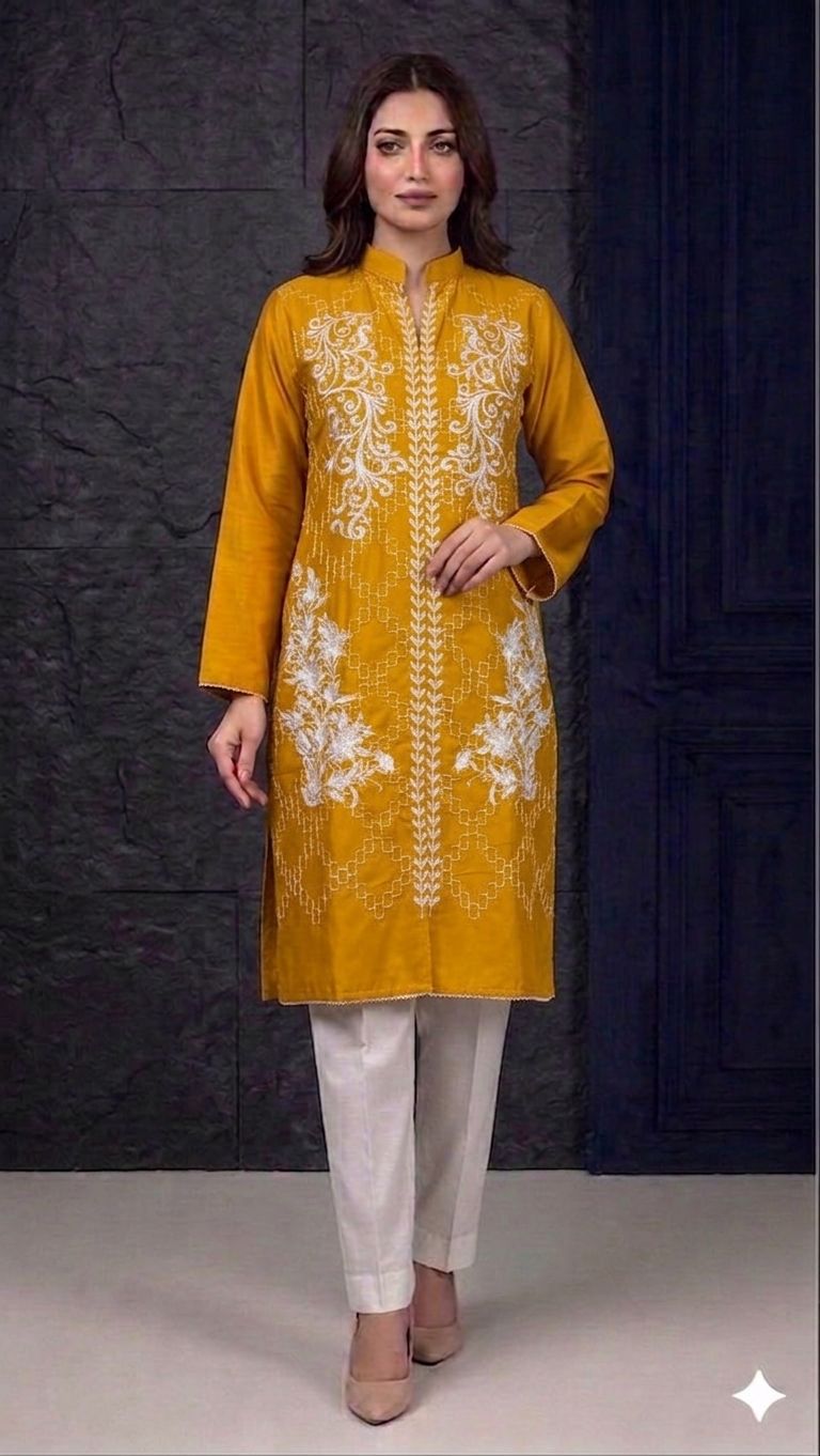 Embroidery stiched 2 piece suit / Shirt and trouser