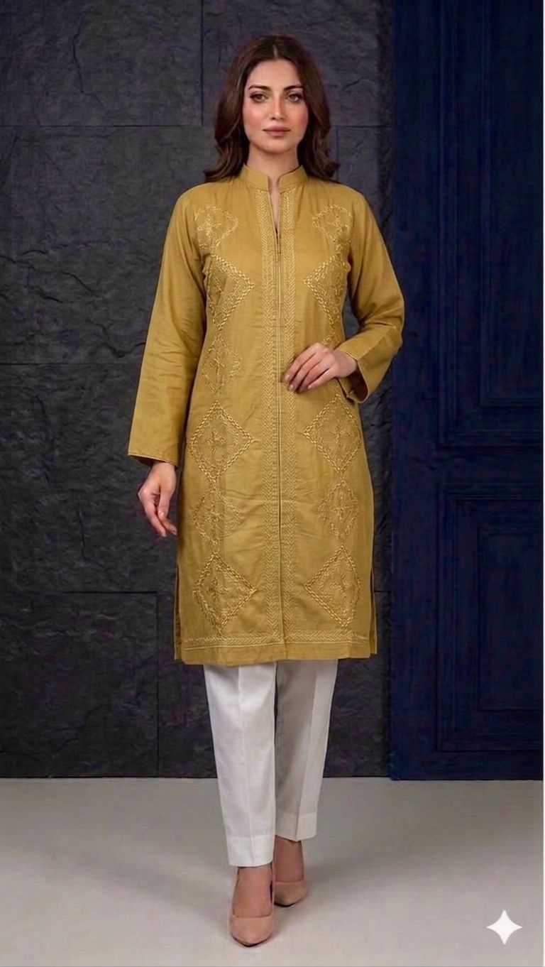 Embroidery stiched 2 piece suit / Shirt and trouser