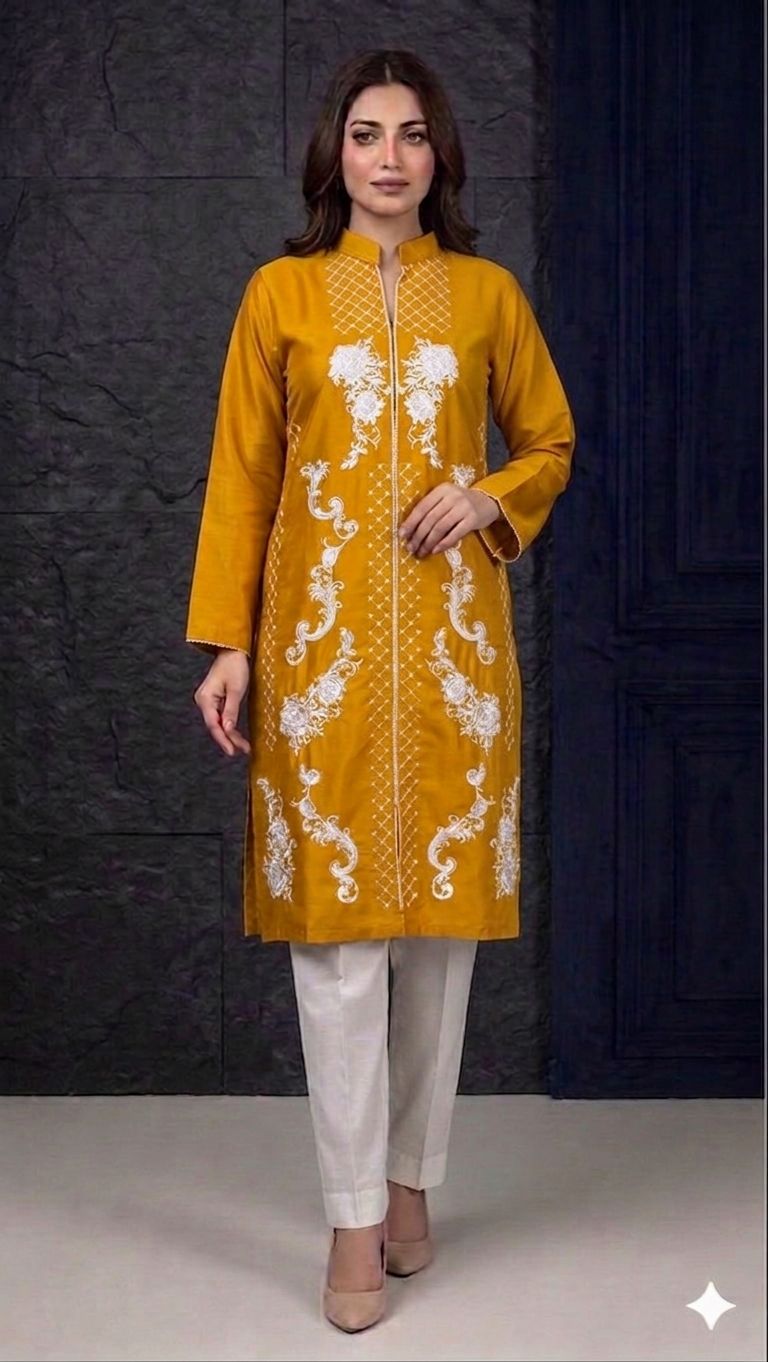 Embroidery stiched 2 piece suit / Shirt and trouser