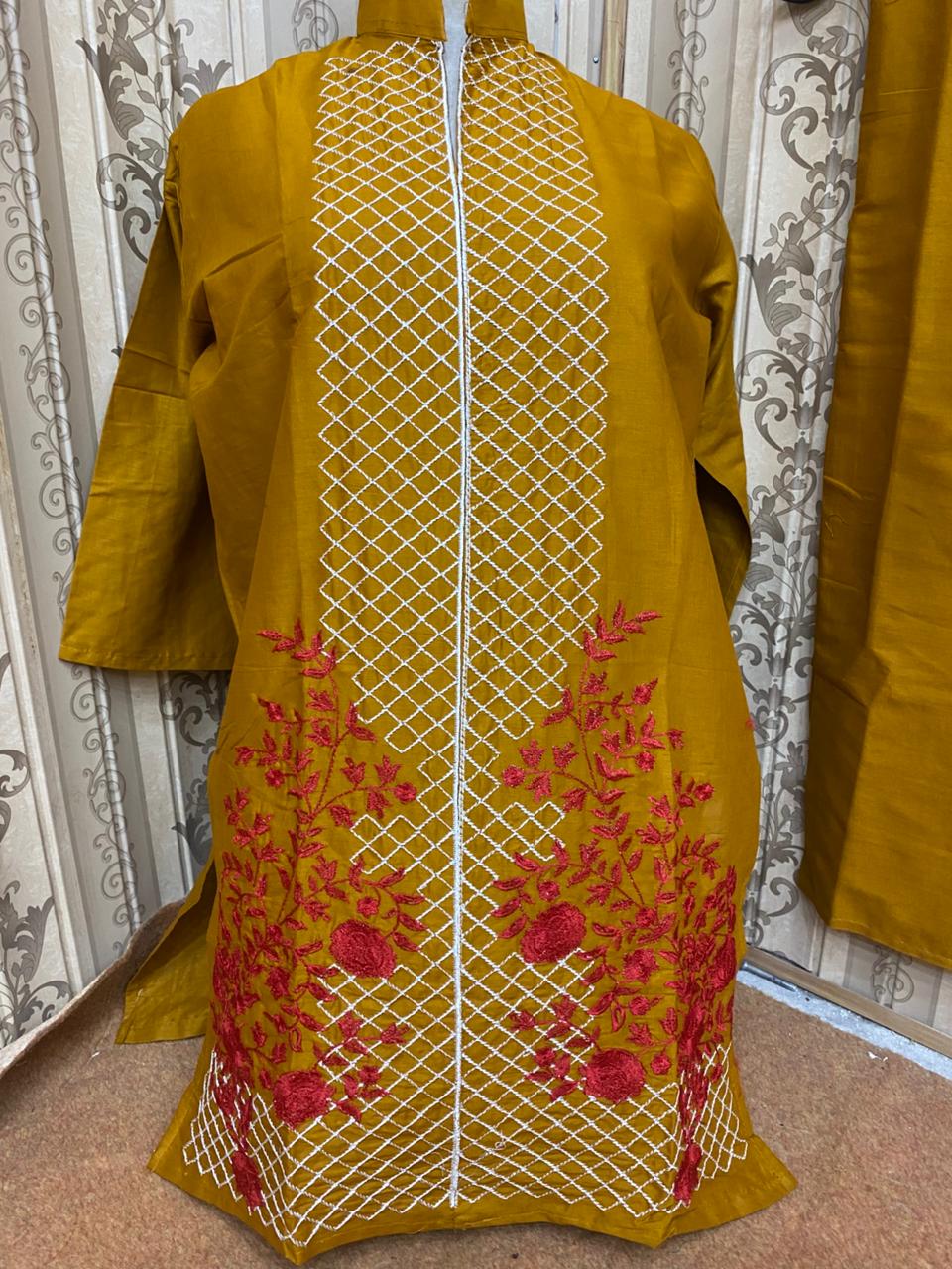 Embroidery stiched 2 piece suit / Shirt and trouser