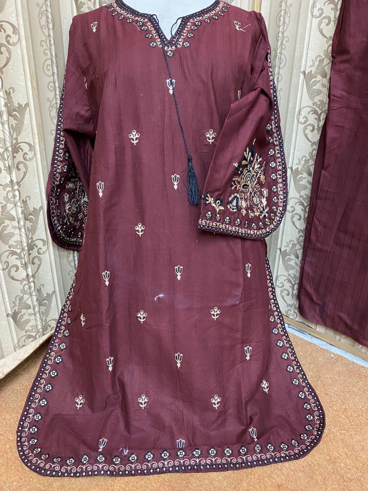 Heavy embroidery Fancy Two Pc