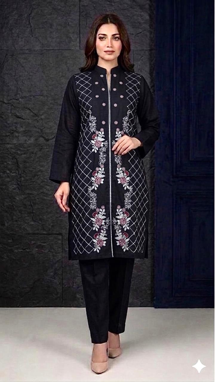 Embroidery stiched 2 piece suit / Shirt and trouser