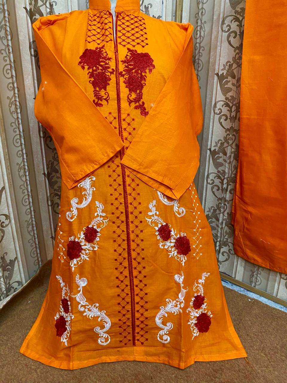 Embroidery stiched 2 piece suit / Shirt and trouser