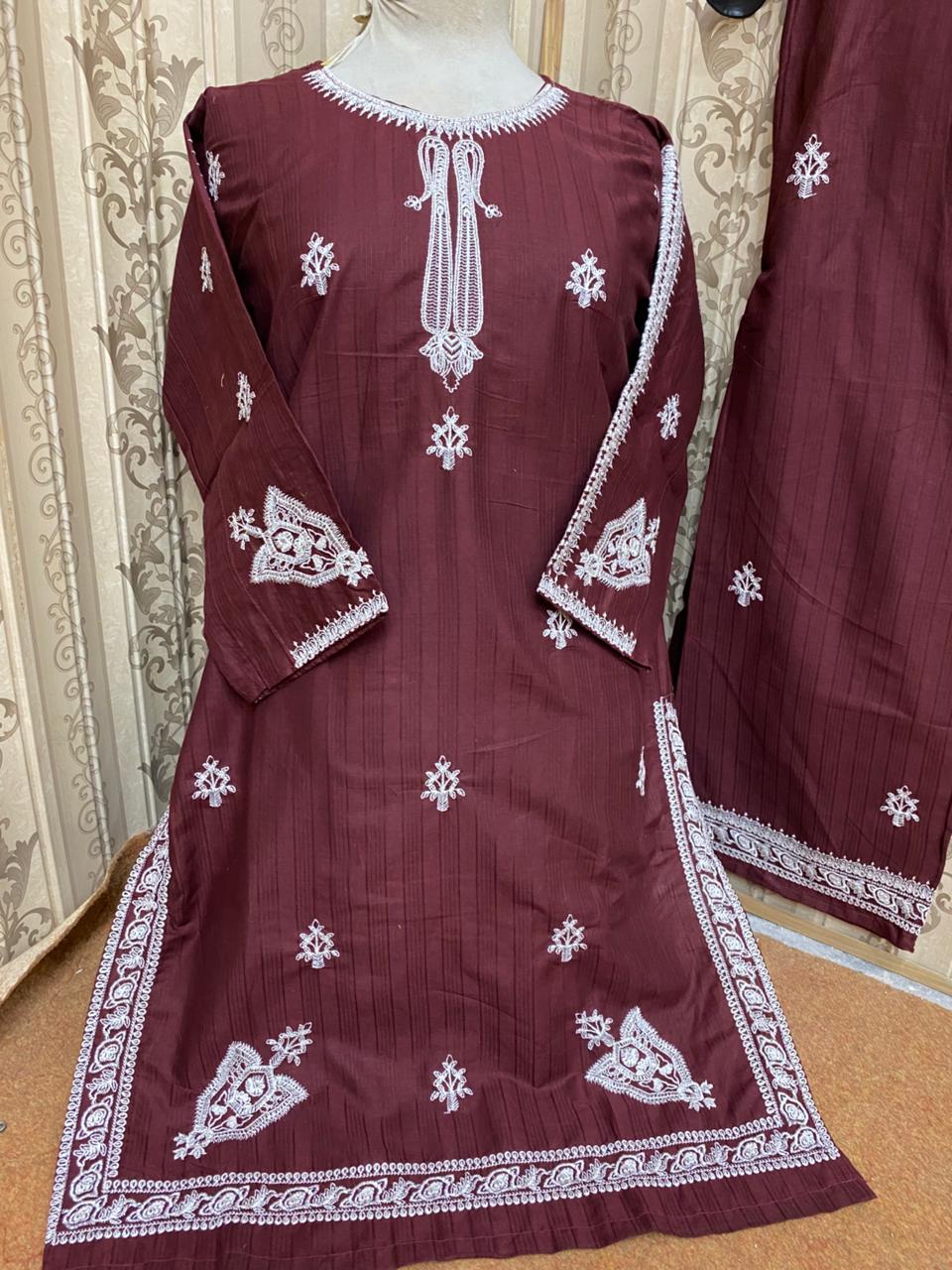 Heavy embroidery Fancy Two Pc