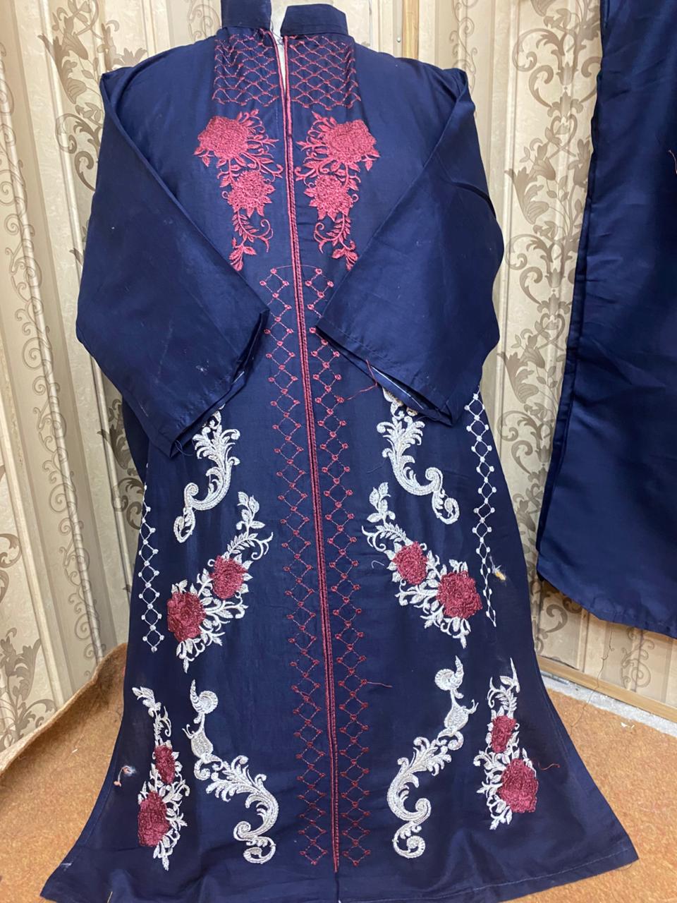 Embroidery stiched 2 piece suit / Shirt and trouser