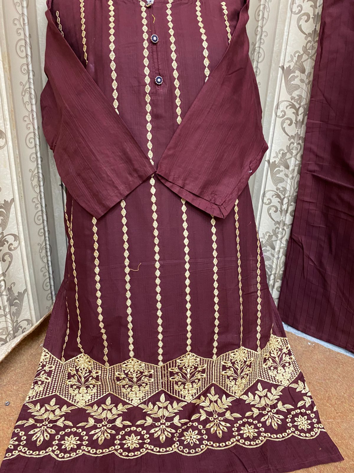 Heavy embroidery Fancy Two Pc
