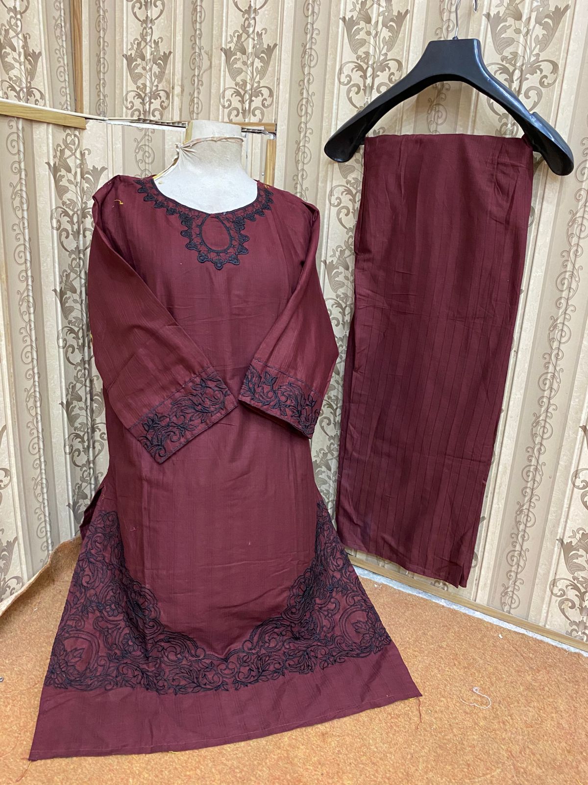 Heavy embroidery Fancy Two Pc